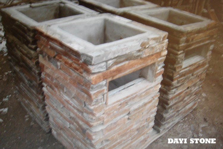 Natural Slate Stone Pillars Concrete Column Mold